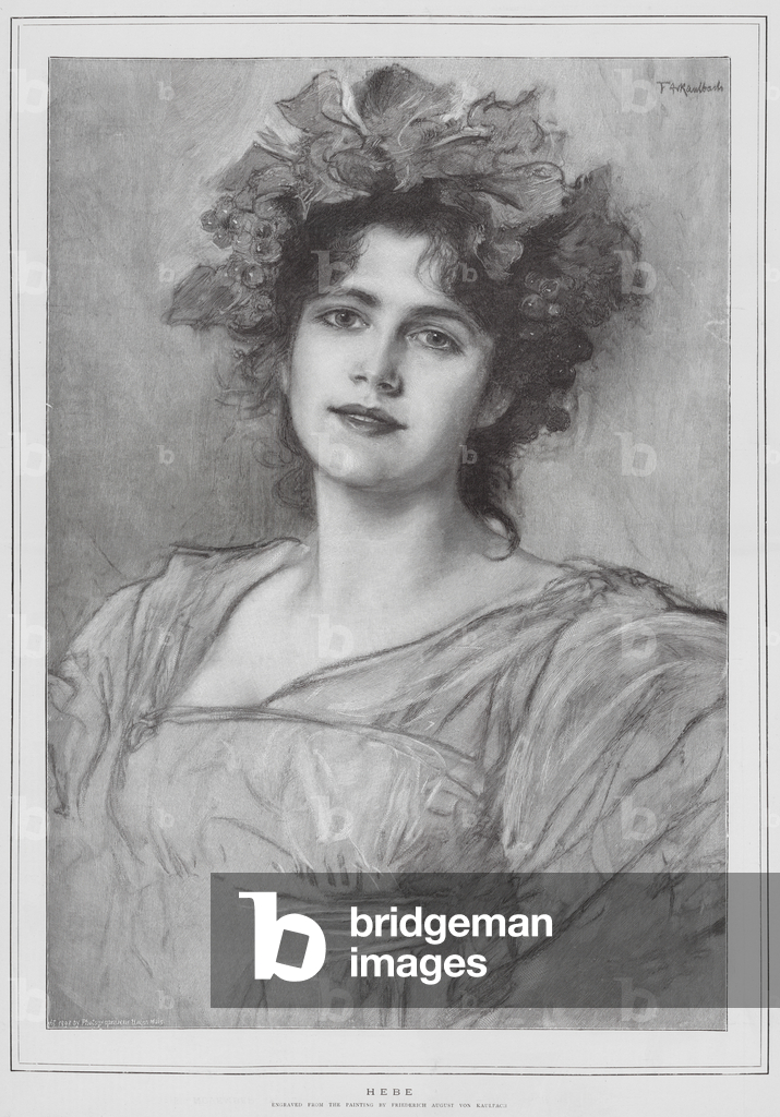 Image of Print depicting Hebe (litho) 1901 by European Artist
