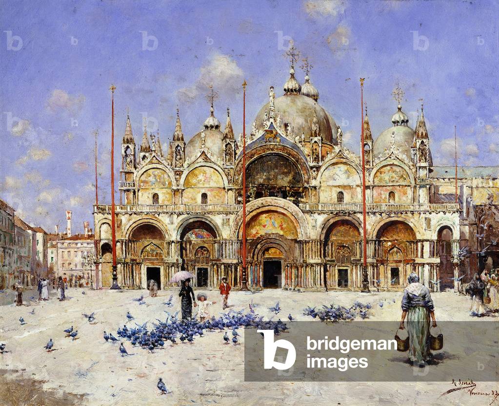 San Marco, Venedig, 1883 (öl auf leinwand)