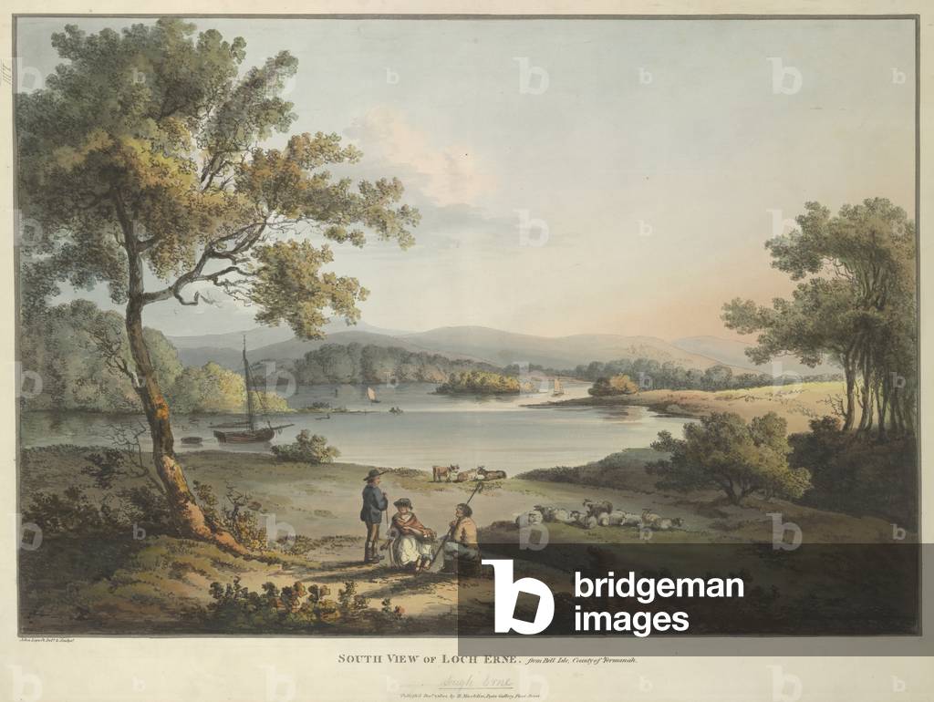 "Vista meridionale di Loch Erne da Belle Isle"