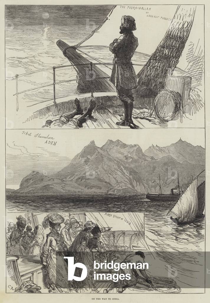 "Königlicher Besuch in Indien (Gravur)" 1875 von Charles Robinson