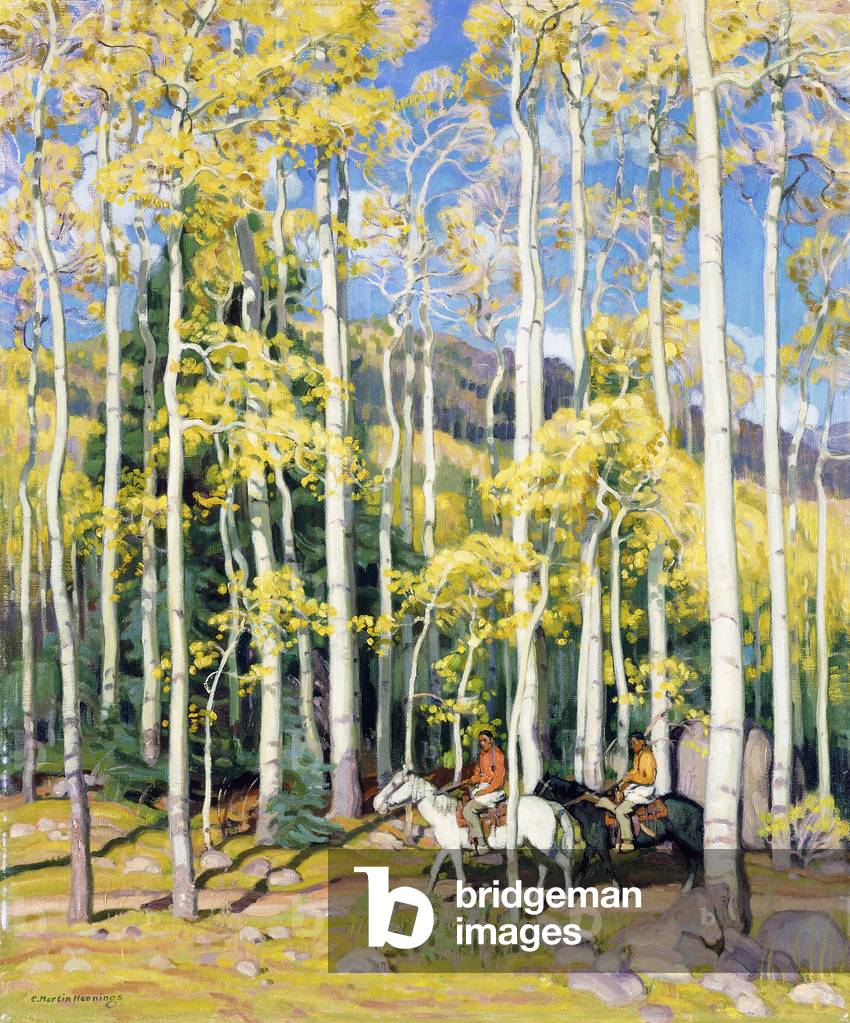 Immagine di Dipinto "Torreggiante Aspen" di Ernest Martin Hennings