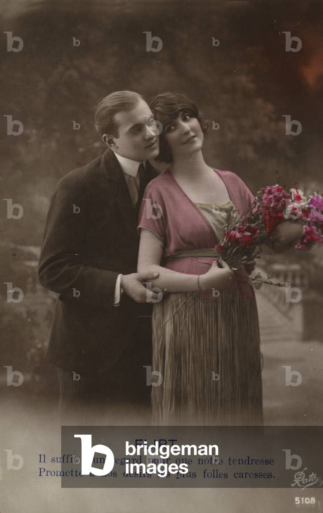 Flirtare coppia (foto a colori)