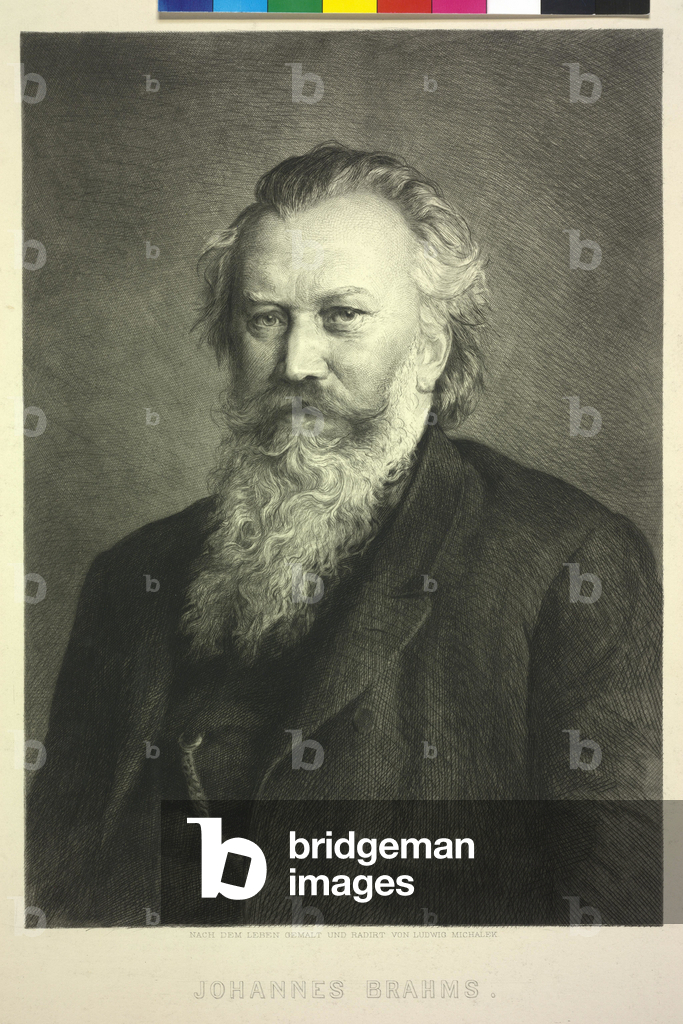 Johannes Brahms, 1930 (acquaforte)