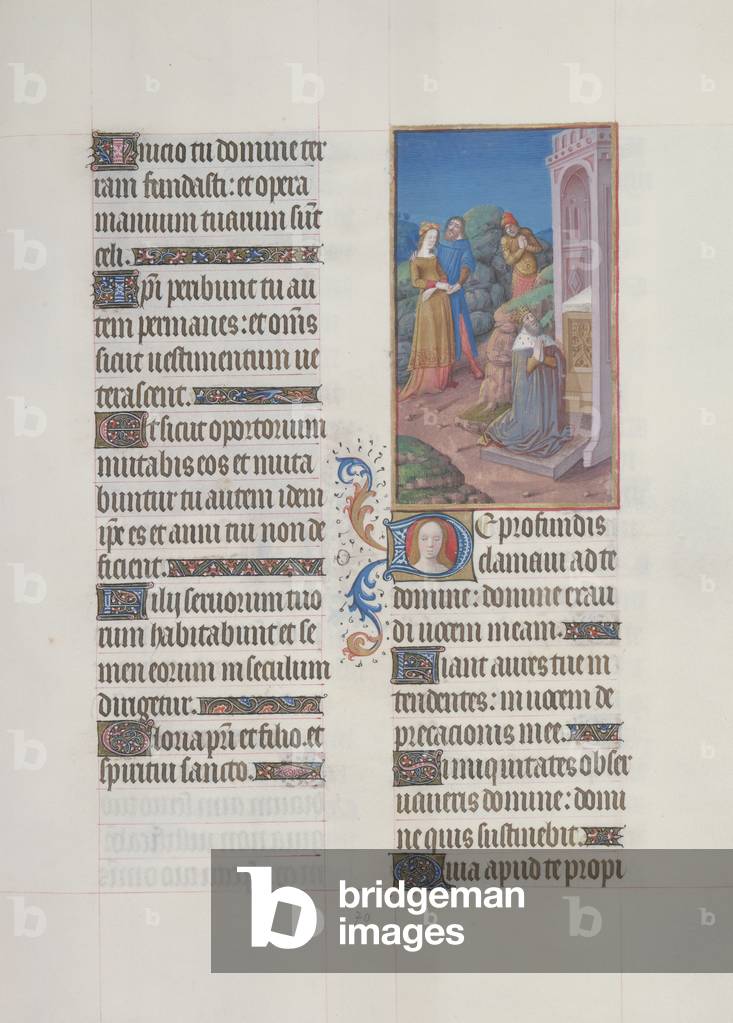 "Ms. 65/1284 fol. 70r Psalm 129" von Jean Colombe