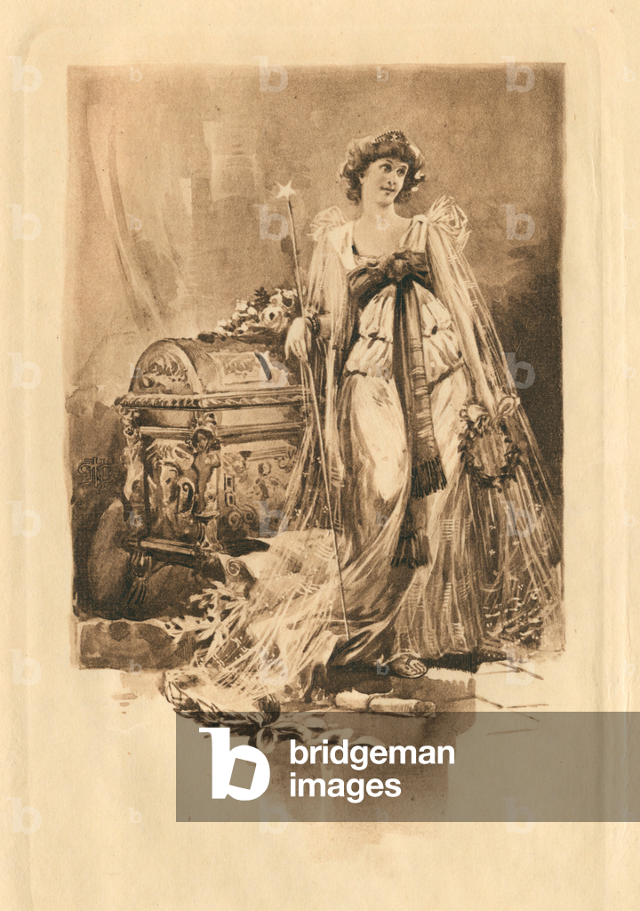 Bild von Druck "Für elisabethanische Lieder zu Ehren von Liebe und Schönheit (Litho)" 1801 von Edmund Henry Ga