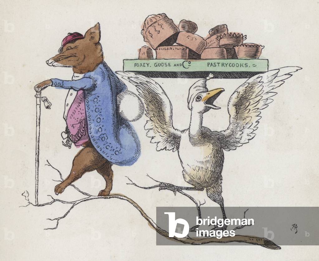 Foxey, Goose & Co, pastrycooks (coloured engraving)