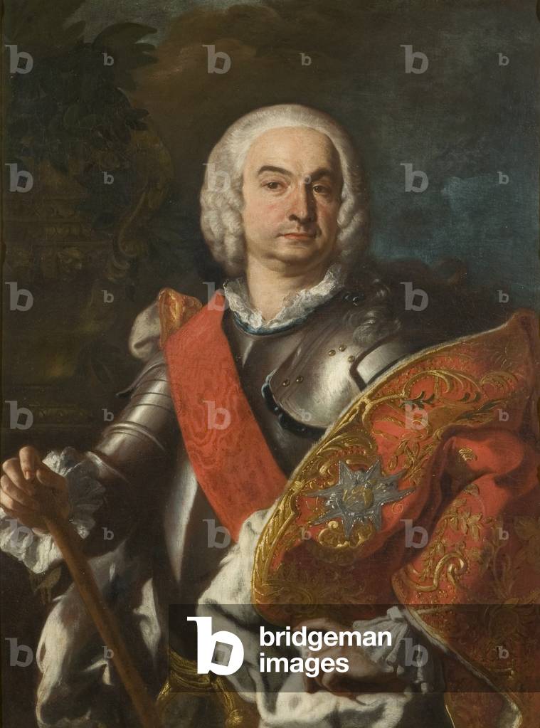 Un Cavaliere dell'Ordine di San Januario, c. 1740 (olio su tela)