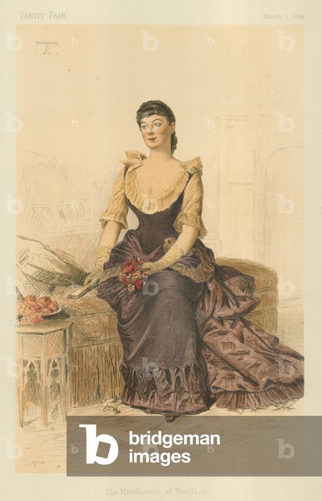 "The Marchioness of Tweeddale" von Theobald Chartran, b/w