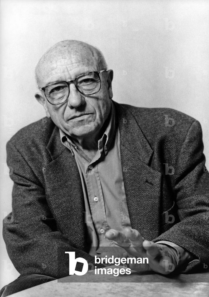 Image of Photography depicting Bernard Clavel by Louis Monier, b/w