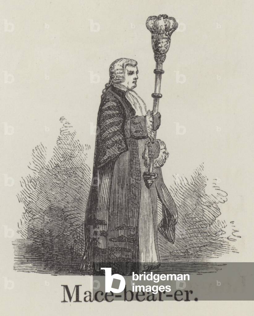 Macéporteur (gravure) par English School