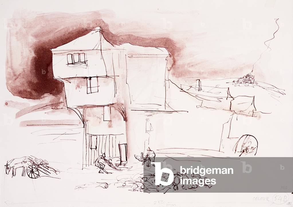 Image de Dessin représentant Leonardo 194 (dessin) 1983 par Ralph Steadman