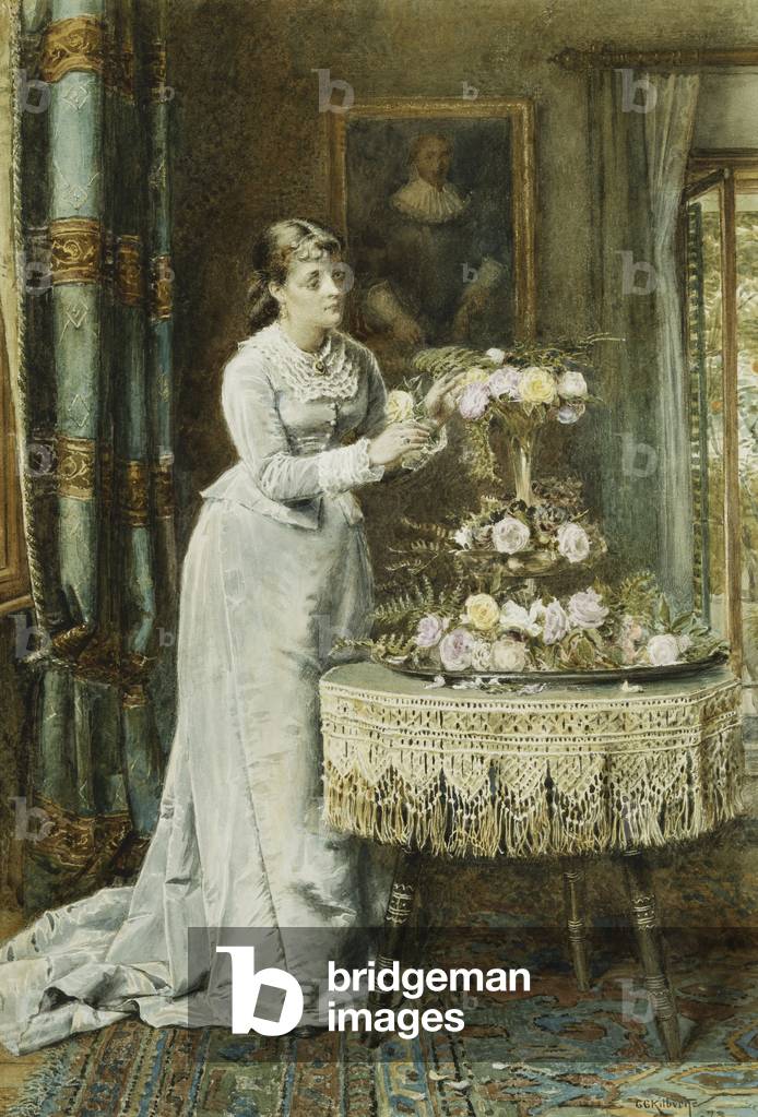 Blumenarrangement, 1878 (Aquarell)