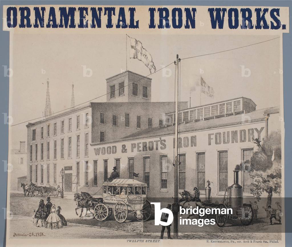 Immagine di Stampa "Legno e ferro ornamentale di Perot", 1858 di American School