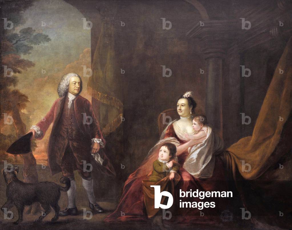 Bild von Gemälde "1. Graf von Powis mit seiner Familie" von English School