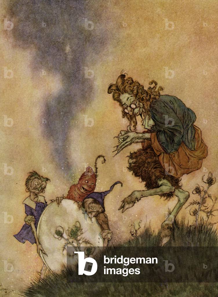 La regina delle nevi di Hans Christian Andersen, 1911 (litografia)