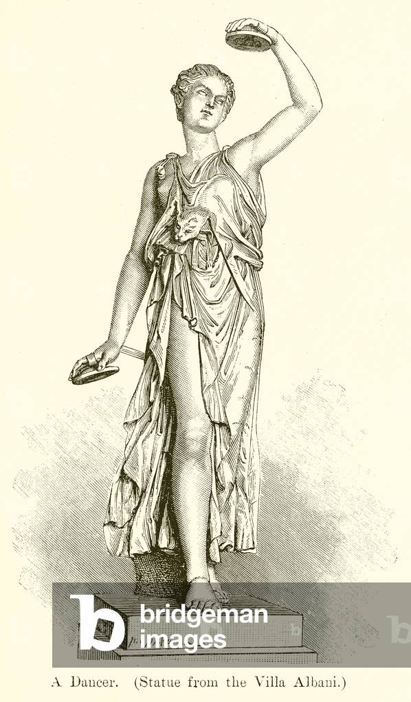 Eine Tänzerin. (Statue aus der Villa Albani) (Gravur)