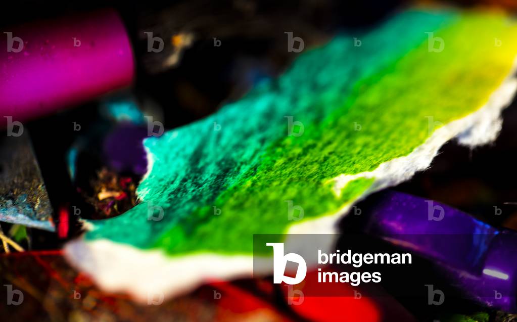 Fine di un cavalletto - Striscia reattiva, 2018 (digitale)