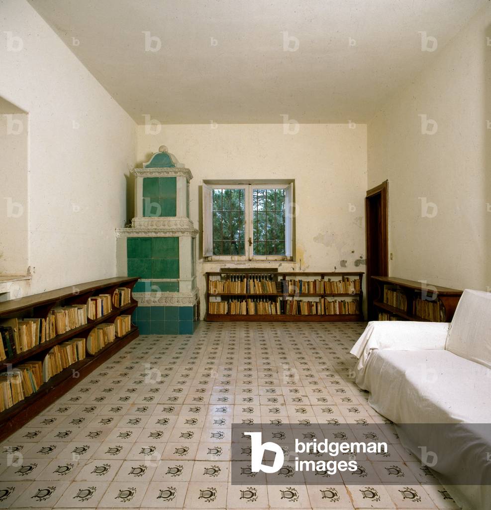 Zeitgenössische Architektur: Studio - Seite zur Heizung - Casa Malaparte, 1938-1940