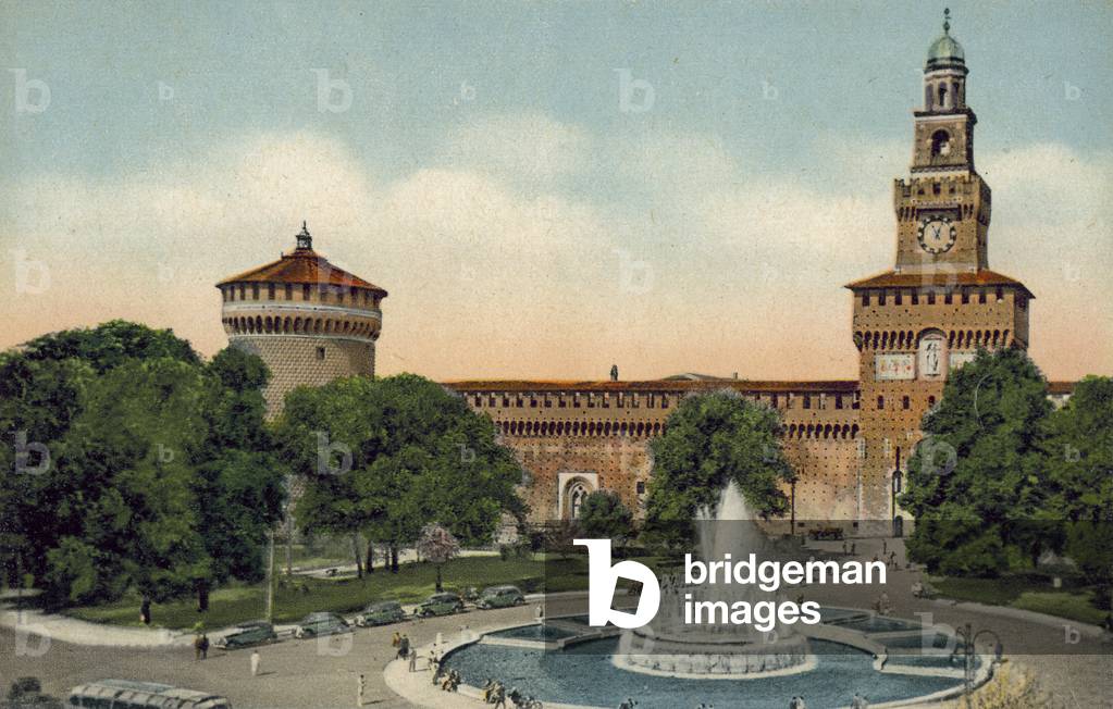 Milano/Milano: Castello Sforzesco (foto a colori)
