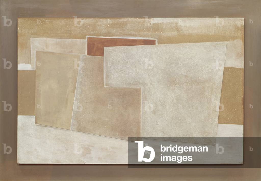 "Locmariaquer" 1964 di Ben Nicholson, b/w