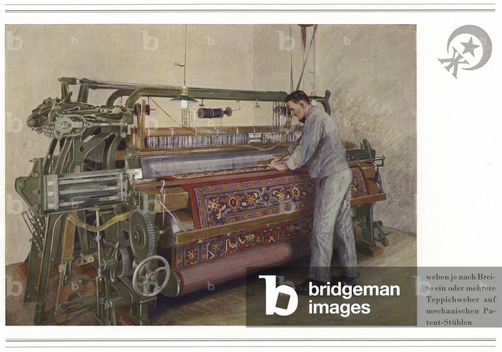 Image of Business of carpet manufacturers HalbmondTeppichfabrik Von