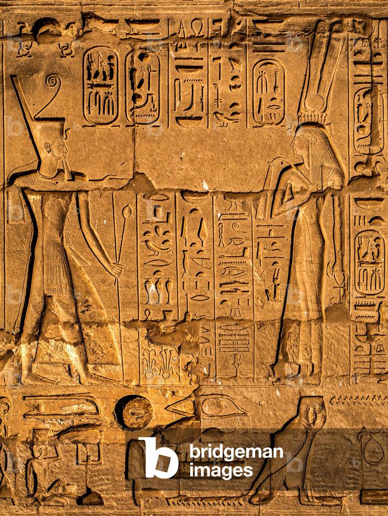 Relief, Tempio di Karnak, Luxor, Tebe, Egitto, Africa (foto)