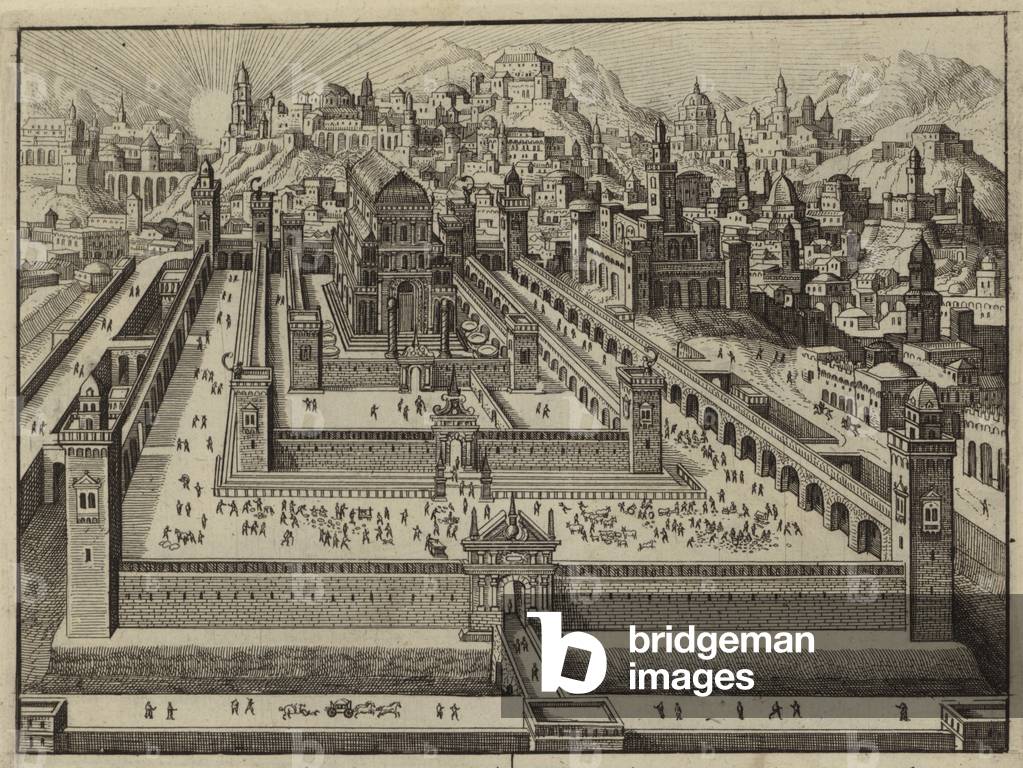 Image of Engraving depicting Temple of Solomon 1601 by European Artist