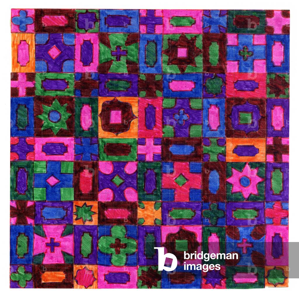 Image de Peinture représentant Dessins textiles 1958 par Barry Daniels