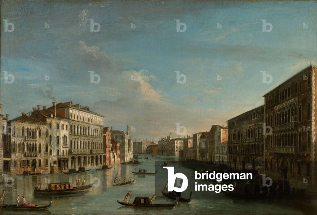 Image of Painting depicting View of the Grand Canal (oil on canvas) by Apollonio Domenichini