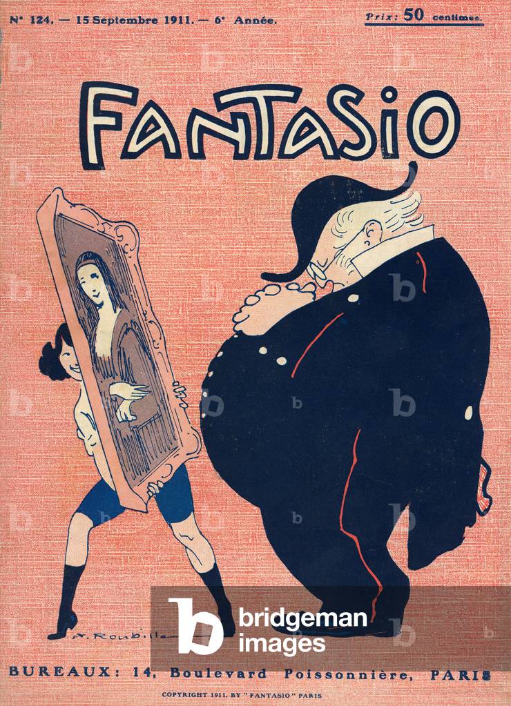 Diebstahl von Mona Lisa, 1911 (Gravur)