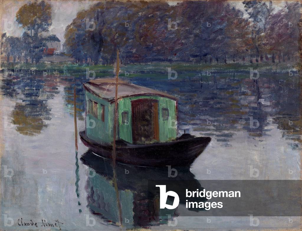 Immagine di Dipinto "The Studio Boat" 1874 di Claude Monet