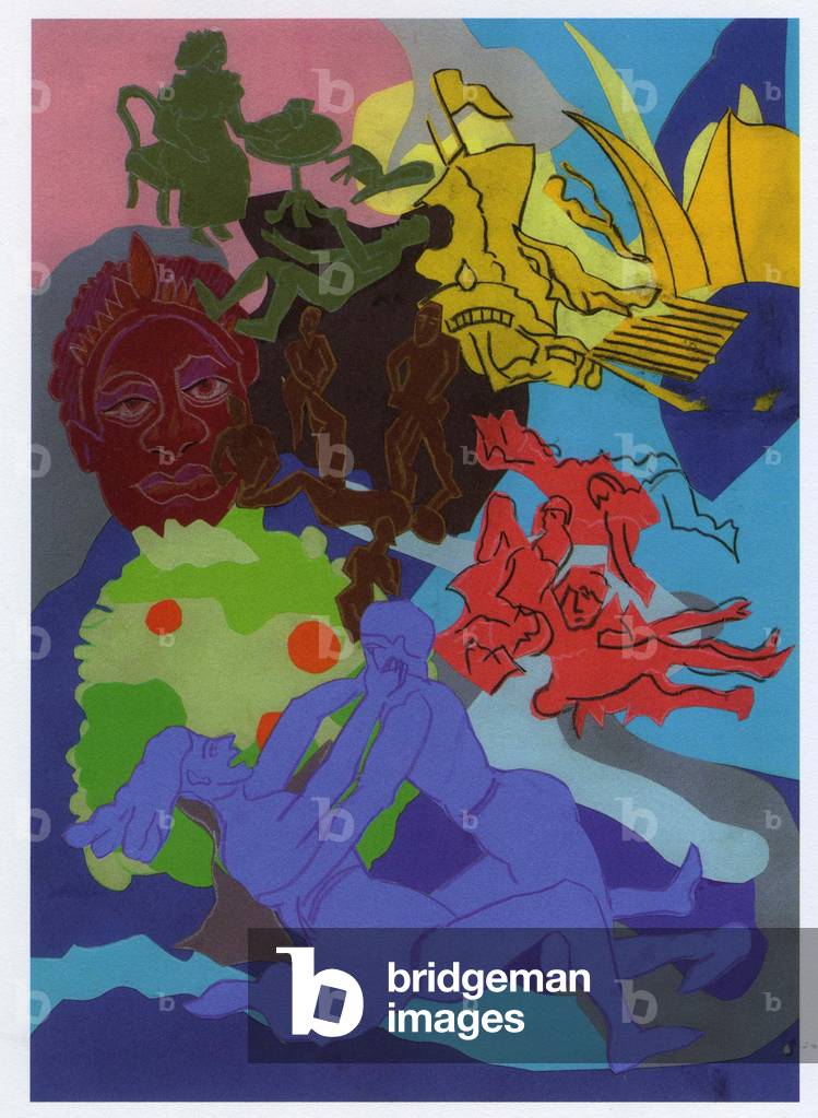 Illustrazione per Capitolo 11 di 'Candide' di Voltaire (1694-1778) (olio su tela)