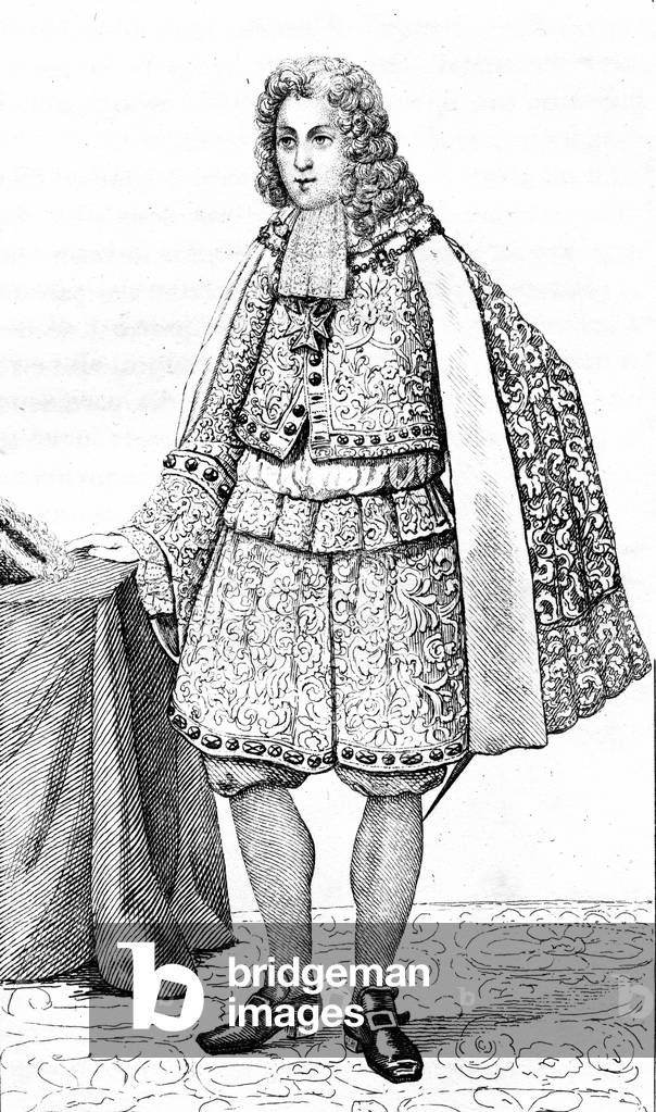 Louis Duc De Bourgogne, b/w