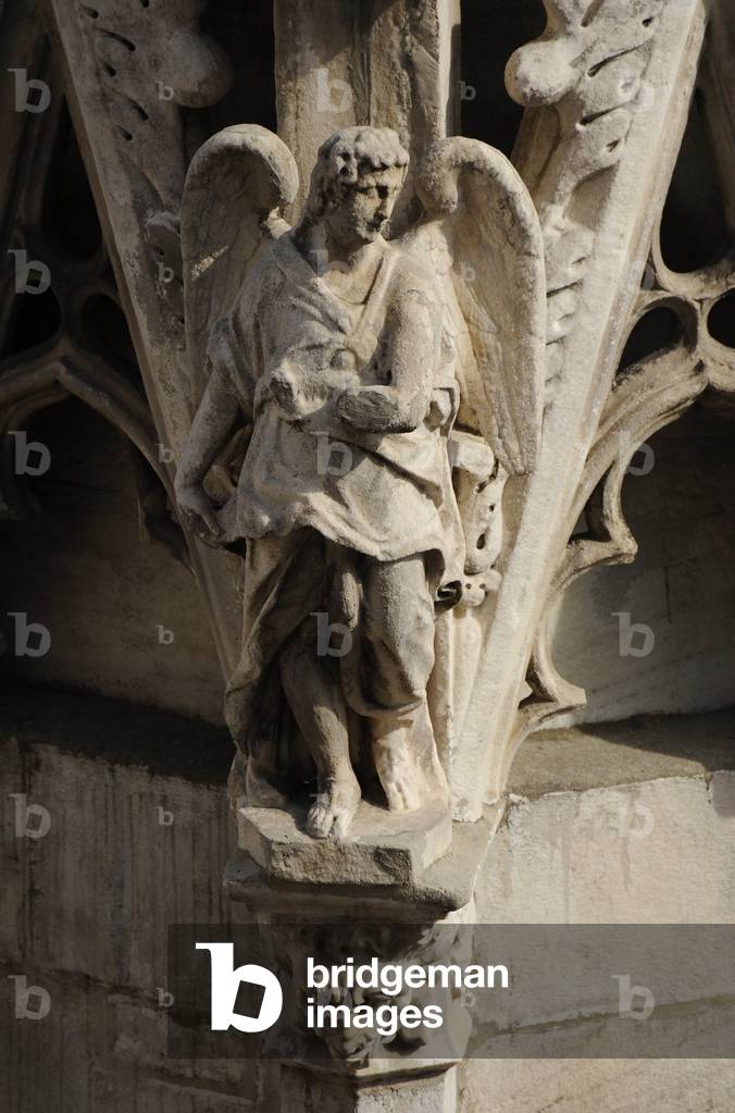 Italia. Milano. Cattedrale. Gotico. XIV secolo. Esterno. Particolare. Facciata. Angelo.