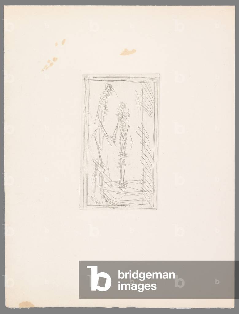 Standing Nude Woman and Nude Woman in Profile (etching)