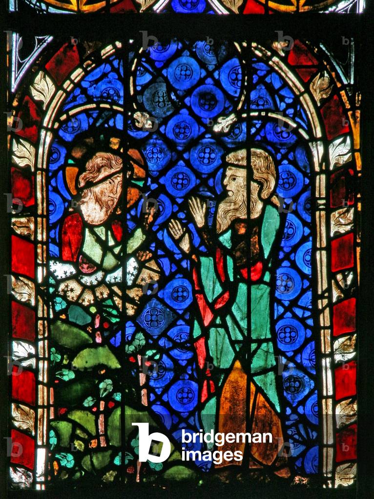 Window w17 depicting God instructs Noah to build the Ark (stained glass) by French Artist