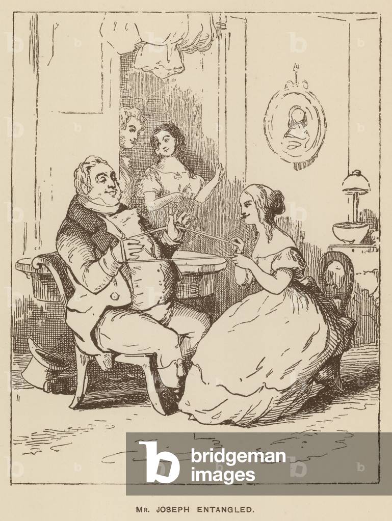 Illustrazione per Vanity Fair di Thackeray (lito)