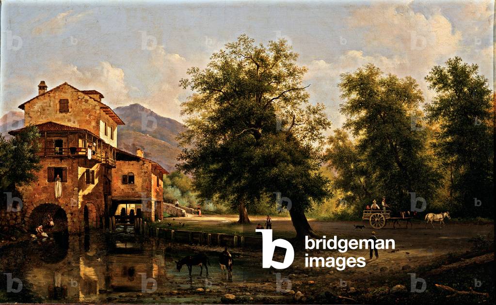 A mill, 1844 (oil on canvas)