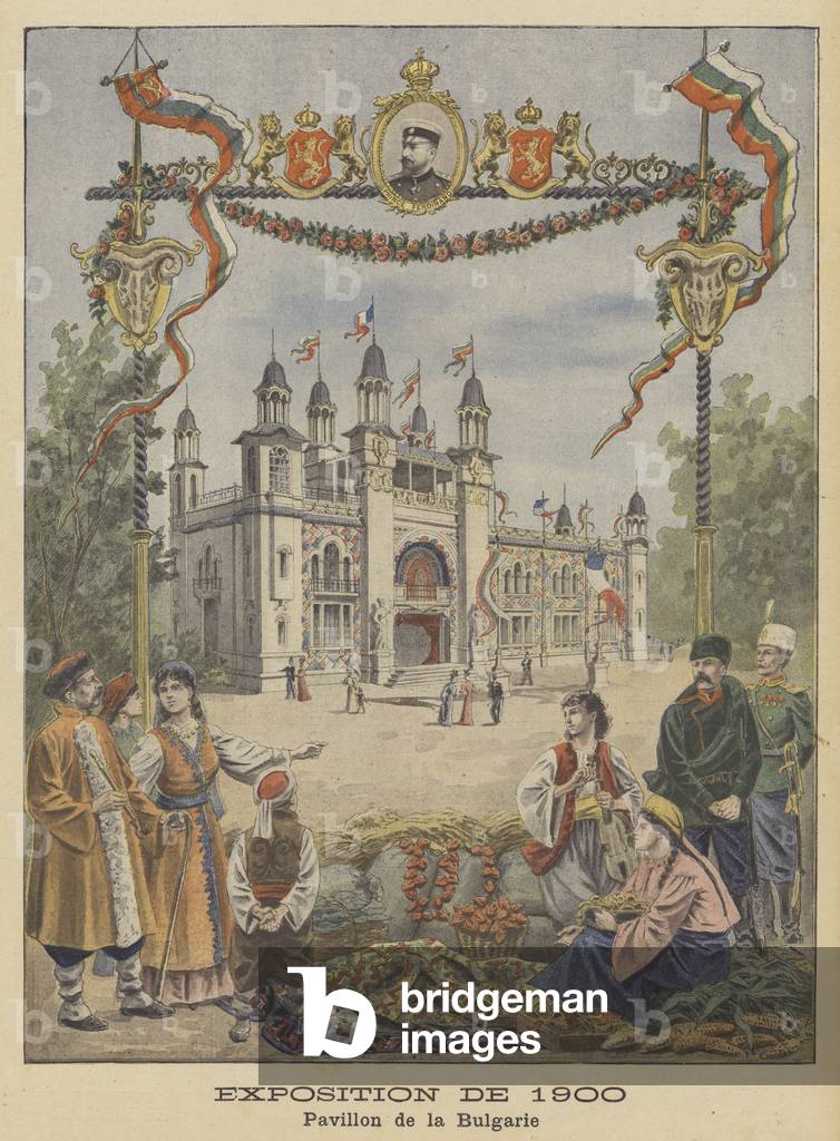 Il Padiglione Bulgaro all'Esposizione Universelle del 1900 a Parigi (colore lito)