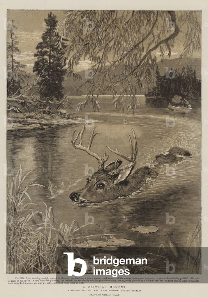 "Ein kritischer Moment (Gravur)" von William Small, b/w