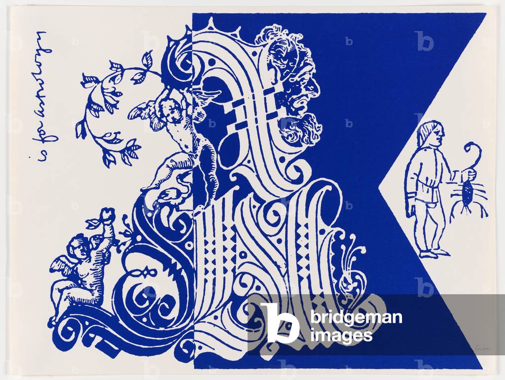 A steht für Astrologie, 1968 (Siebdruck)