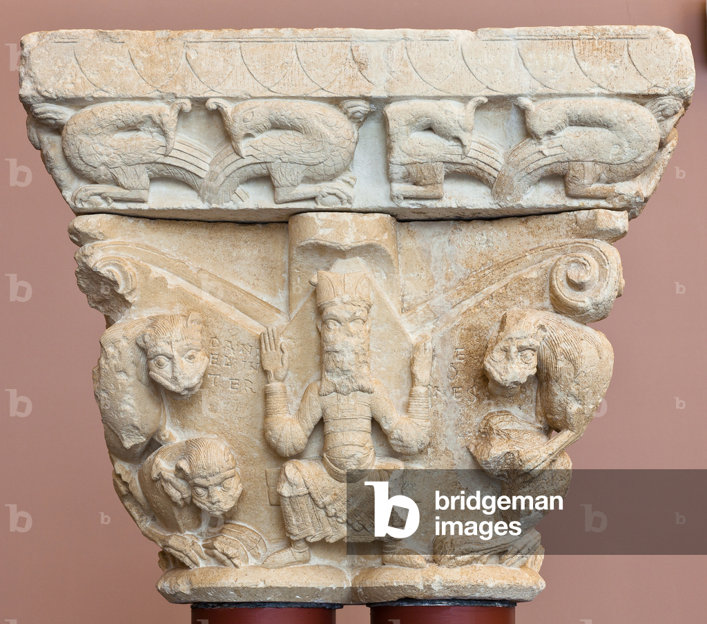 Immagine di Scultura "Daniele nella fossa dei leoni" 1101 di Bernard Bonnefon