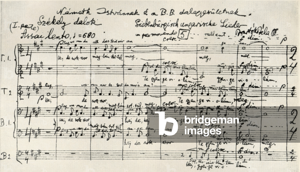 Bela Bartok - 'Chansons