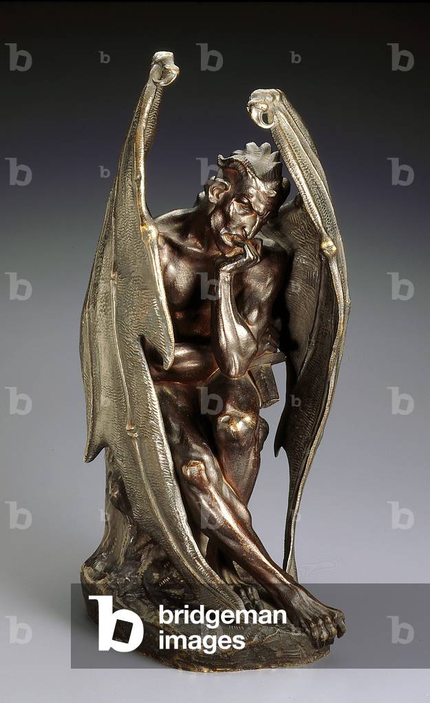 Satana (ottone modellato con patina multicolore)