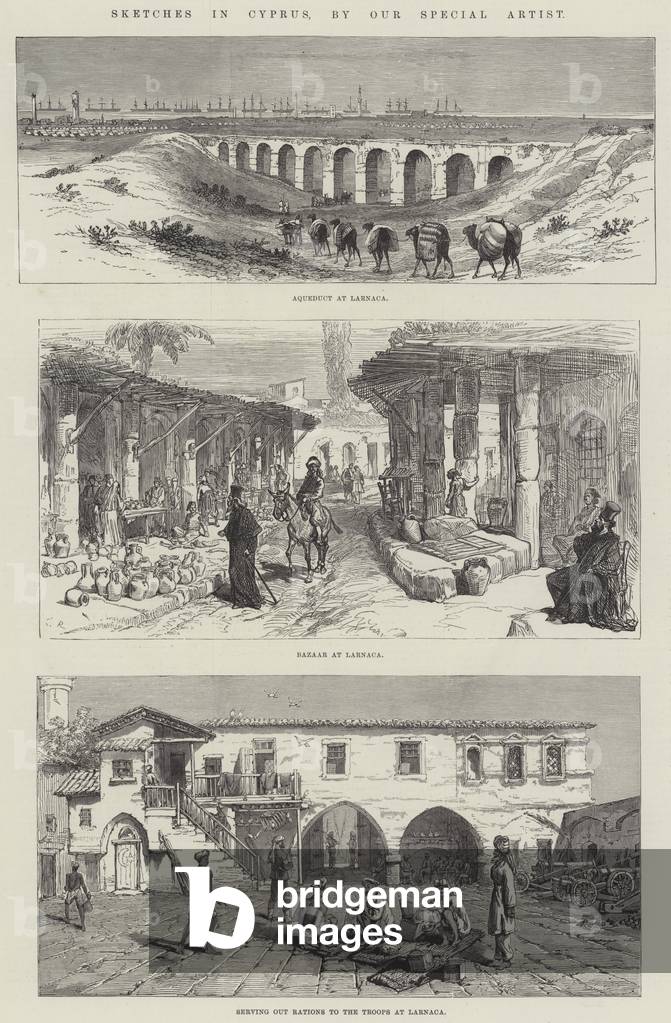 "Skizzen in Zypern (Gravur)" 1878 von Charles Robinson
