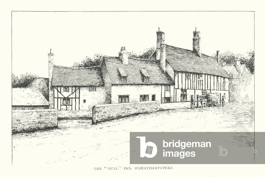 Image of Print depicting The "Bull" Inn 1901 by Duncan Moul