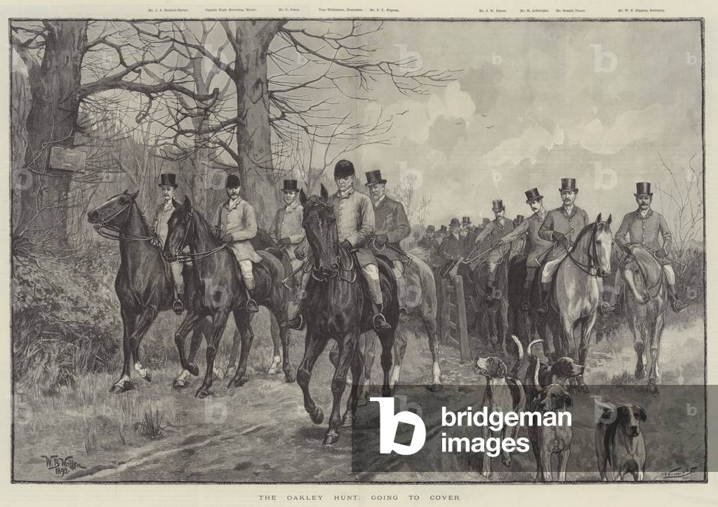 "Il Oakley Hunt" 1892 di William Barnes Wollen