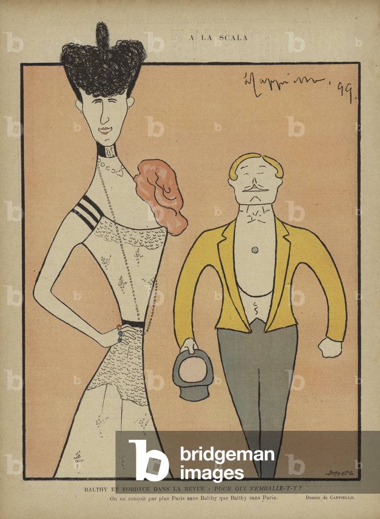 Balthy and Fordyce, Illustrazione per Le Rire (color lito)