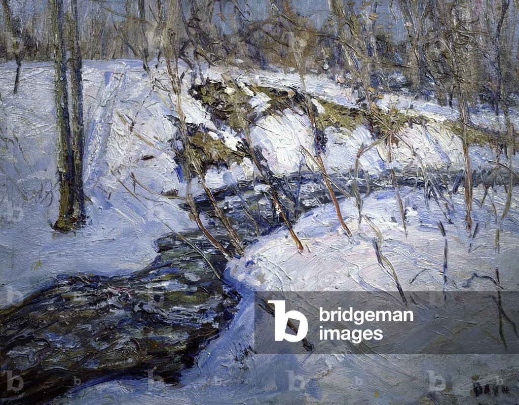 Bild von Gemälde "Frostiger Morgen von Walter Emerson Baum" 1925 von Walter Emerson Baum
