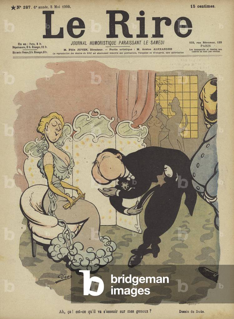 "Illustration für Le Rire (Farbe Litho)" von French School